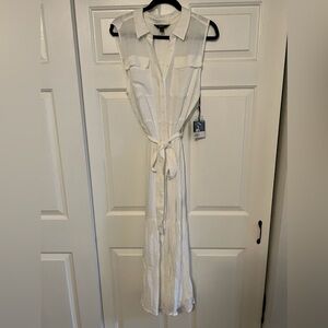 Simply Vera Wang White Maxi Dress, Size Large, NWT
